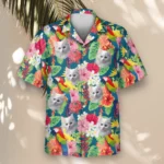 1 Macaw Jungle Vibes Aloha Custom Hawaiian Shirts With Faces Or Logos