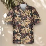 1 Tropical Grunge Bloom Aloha Custom Hawaiian Shirts With Faces Or Logos