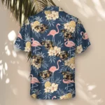 1 Flamingo Pineapple Paradise Aloha Custom Hawaiian Shirts With Faces Or Logos