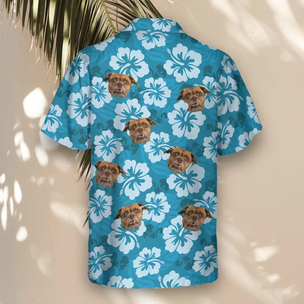 5 Hibiscus Paradise Vibes Aloha Custom Hawaiian Shirts With Faces Or Logos