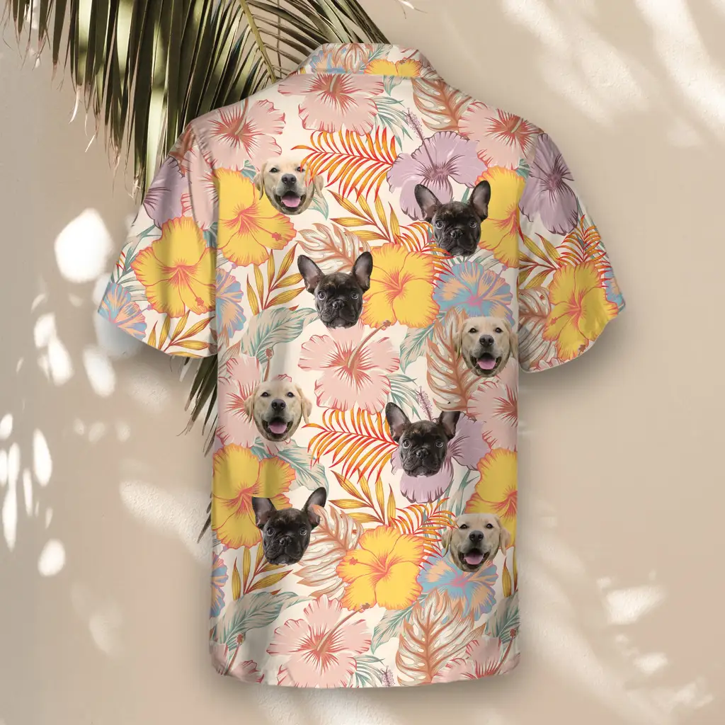 5 Hibiscus Summer Aloha Custom Hawaiian Shirts With Faces Or Logos 5 Hibiscus Summer Aloha Custom Hawaiian Shirts With Faces Or Logos