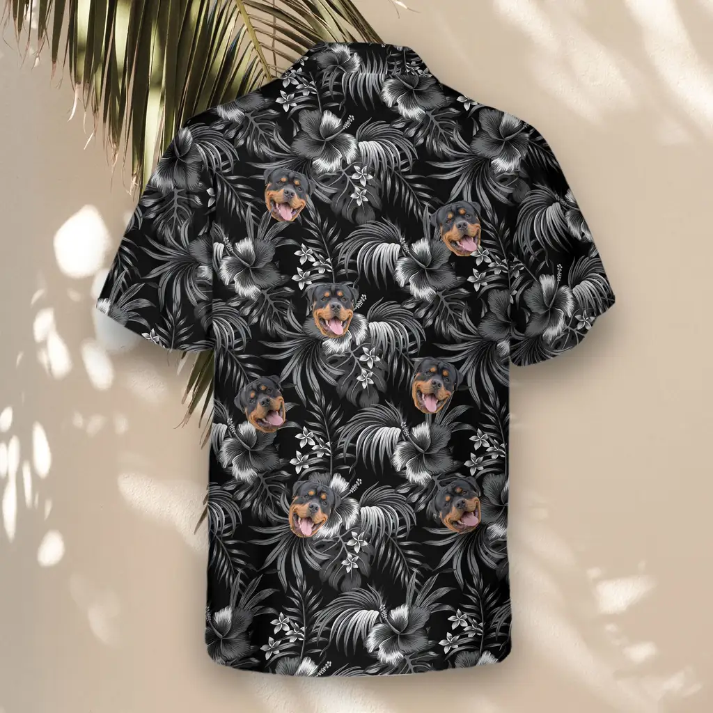 5 Midnight Hibiscus ParadiseAloha Custom Hawaiian Shirts With Faces Or Logos 5 Midnight Hibiscus ParadiseAloha Custom Hawaiian Shirts With Faces Or Logos