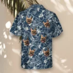 1 Navy Hibiscus Paradise Aloha Custom Hawaiian Shirts With Faces Or Logos