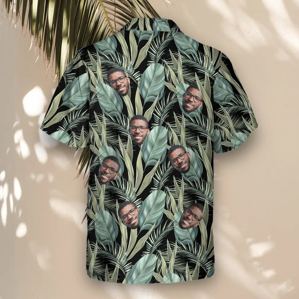 5 Palm Grove Aloha Custom Hawaiian Shirts With Faces Or Logos
