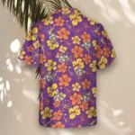 1 Purple Floral Hibiscus Aloha Custom Hawaiian Shirts With Faces Or Logos