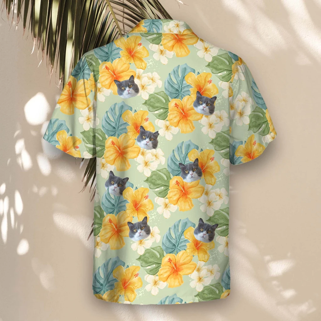 5 Tropical Hibiscus Vibes Aloha Custom Hawaiian Shirts With Faces Or Logos 5 Tropical Hibiscus Vibes Aloha Custom Hawaiian Shirts With Faces Or Logos