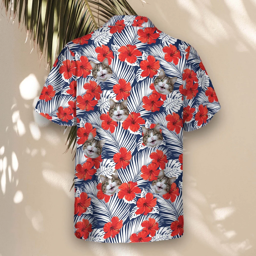 5 Tropical Red Flowers Aloha Custom Hawaiian Shirts With Faces Or Logos 5 Tropical Red Flowers Aloha Custom Hawaiian Shirts With Faces Or Logos