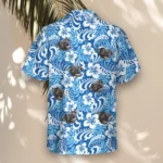 1 Tropical Royal Blue Aloha Custom Hawaiian Shirts With Faces Or Logos