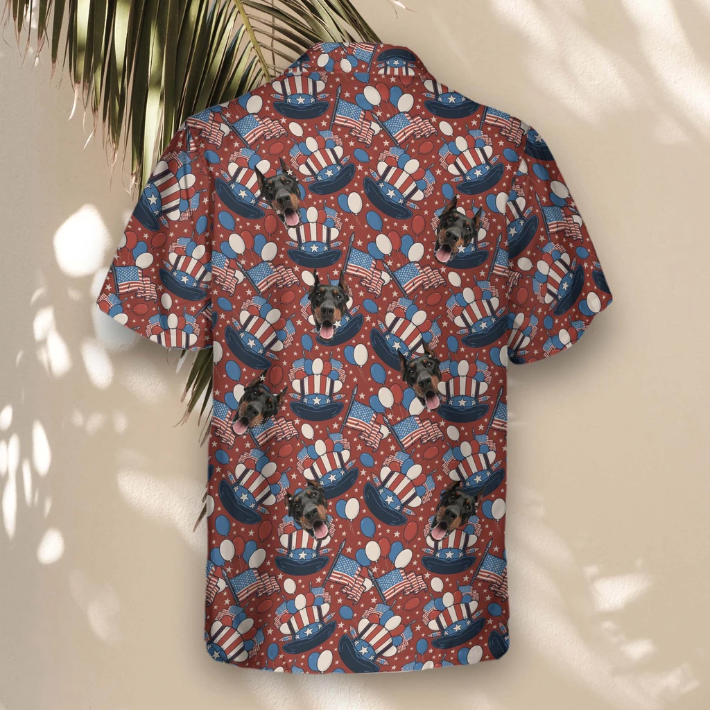 5 Uncle Sam Celebration Aloha Custom Hawaiian Shirts With Faces Or Logos 5 Uncle Sam Celebration Aloha Custom Hawaiian Shirts With Faces Or Logos