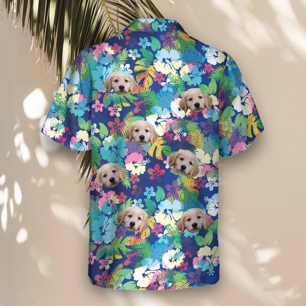 5 Vibrant Hibiscus Aloha Custom Hawaiian Shirts With Faces Or Logos