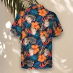 1 Vibrant Tropical Floral Aloha Custom Hawaiian Shirts With Faces Or Logos