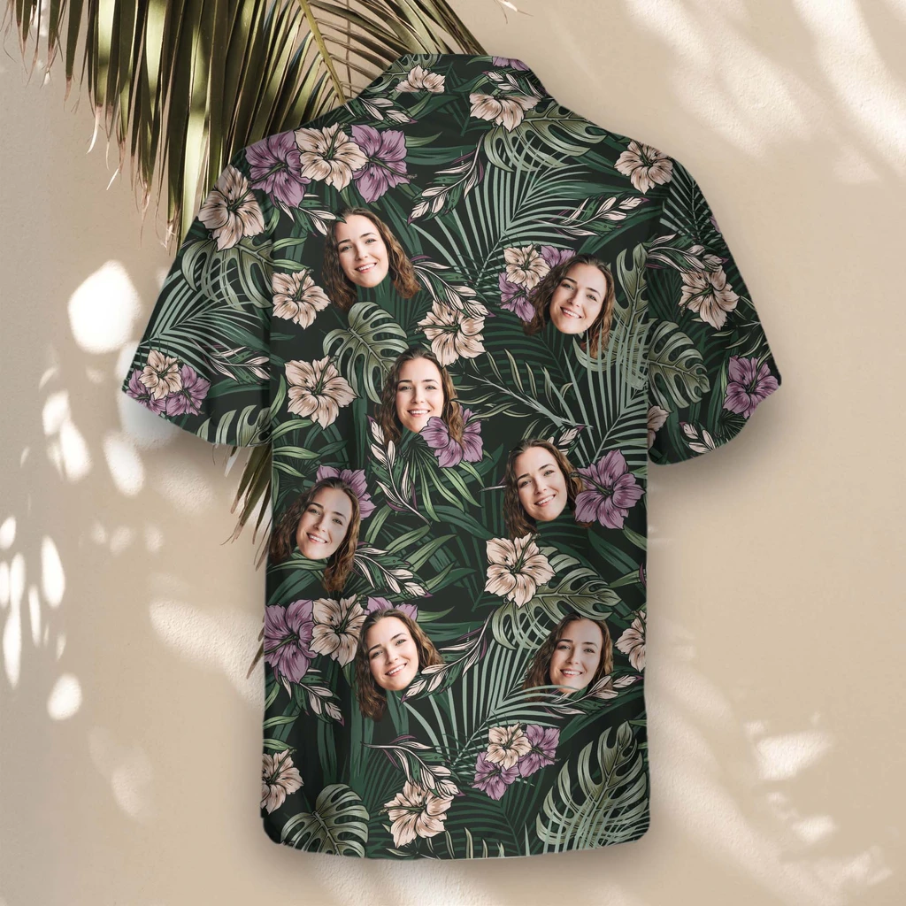 5 Vintage Tropical Natural Aloha Custom Hawaiian Shirts With Faces Or Logos