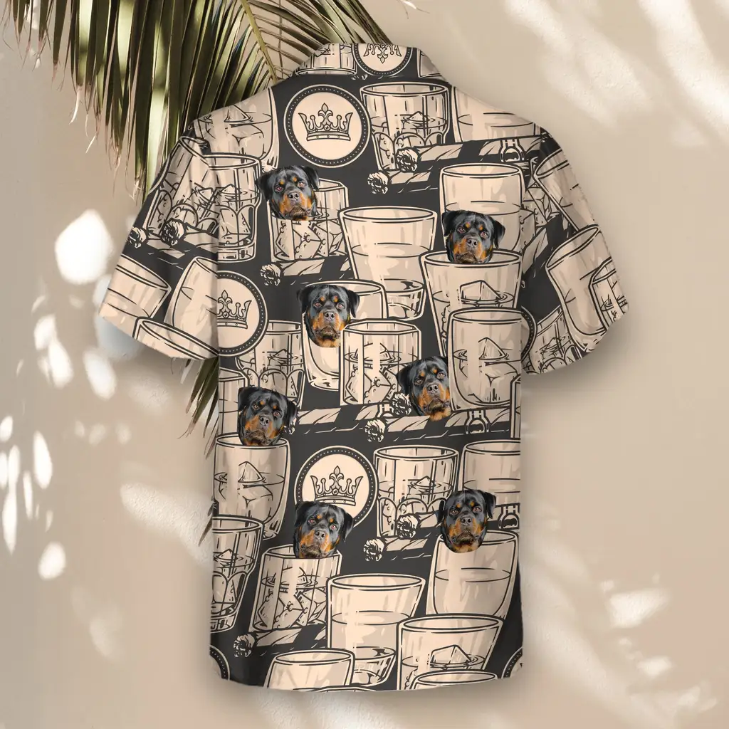 5 Whiskey Booze Aloha Custom Hawaiian Shirts With Faces Or Logos. 5 Whiskey Booze Aloha Custom Hawaiian Shirts With Faces Or Logos.