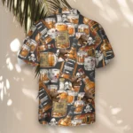 1 Whiskey Skulls Retro Aloha Custom Hawaiian Shirts With Faces Or Logos