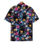 black cat hawaiian shirt tropical flowers paradise.jpg