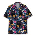 black cat hawaiian shirt tropical flowers paradise.jpg