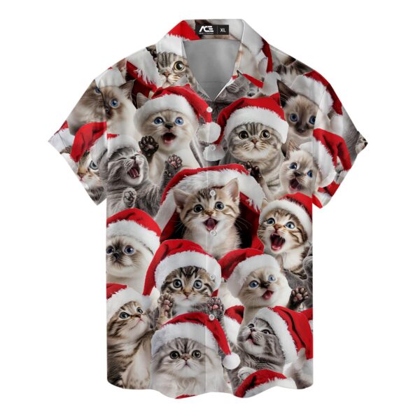 christmas cat hawaiian shirt kittens santa hats.jpg