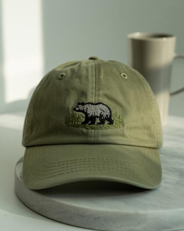 embroidered bear olive hat 1.jpg