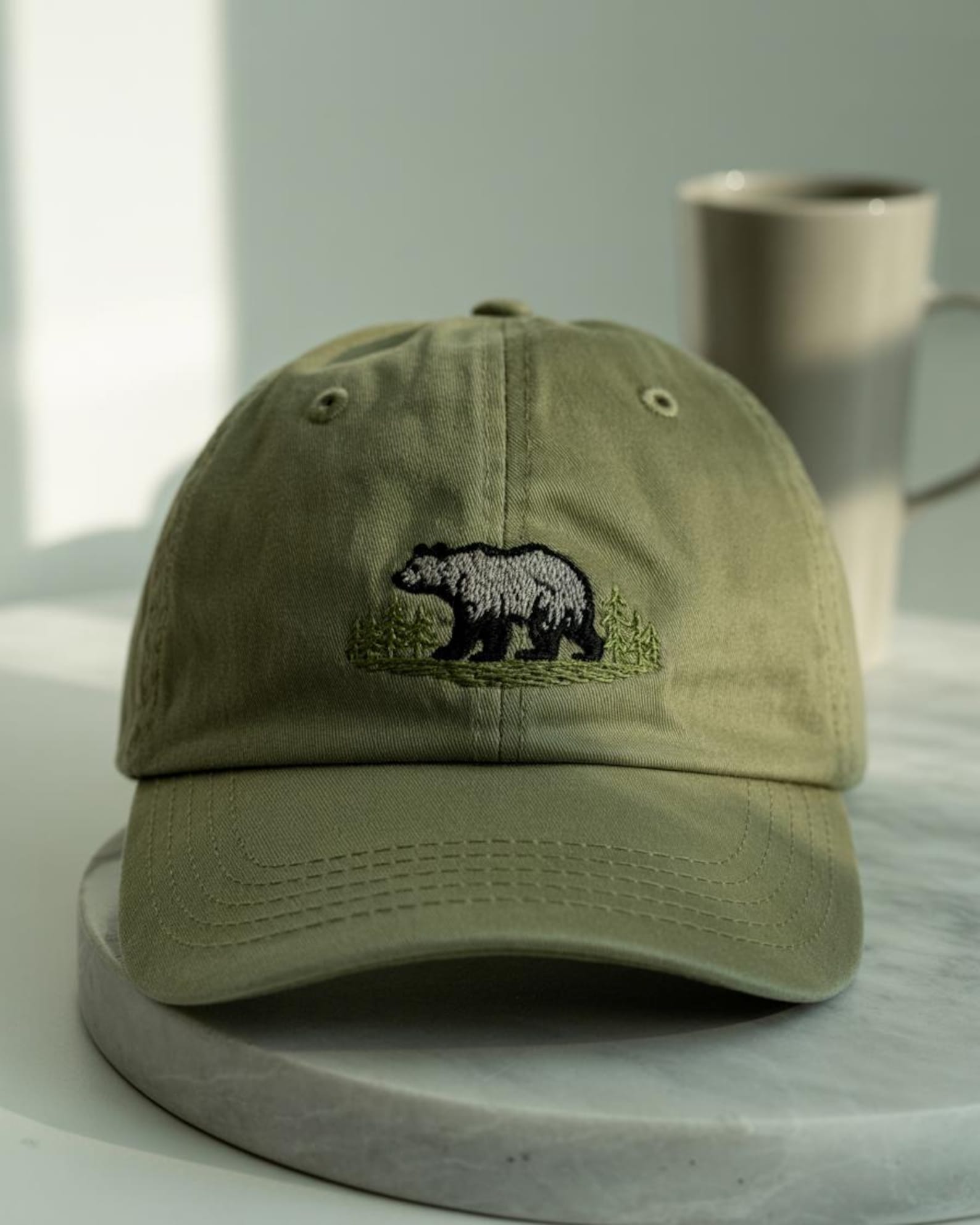 embroidered bear olive hat 1.jpg embroidered bear olive hat 1.jpg