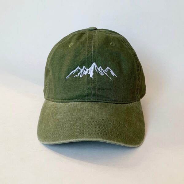 minimal mountain olive hat.jpg