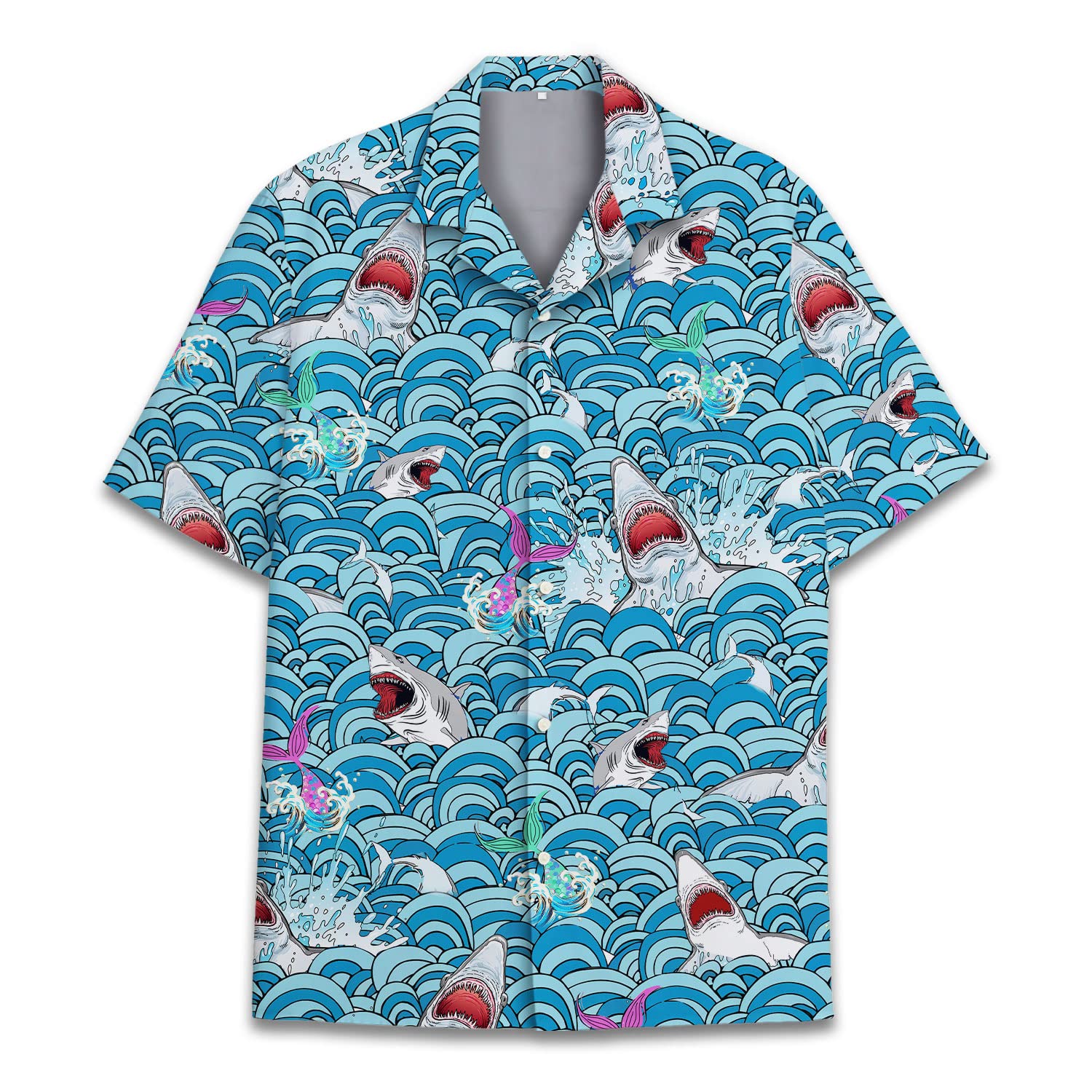 shark attack hawaiian shirt ocean waves mermaid.jpg shark attack hawaiian shirt ocean waves mermaid.jpg