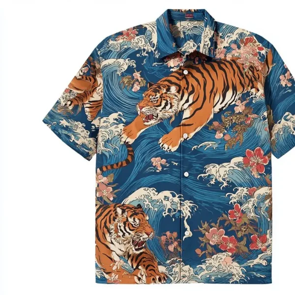 teruhiko shigaki inspired tiger hawaiian shirt 1