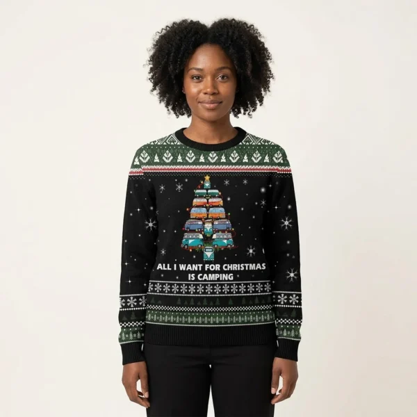All I Want For Christmas Is Camping Ugly Chris