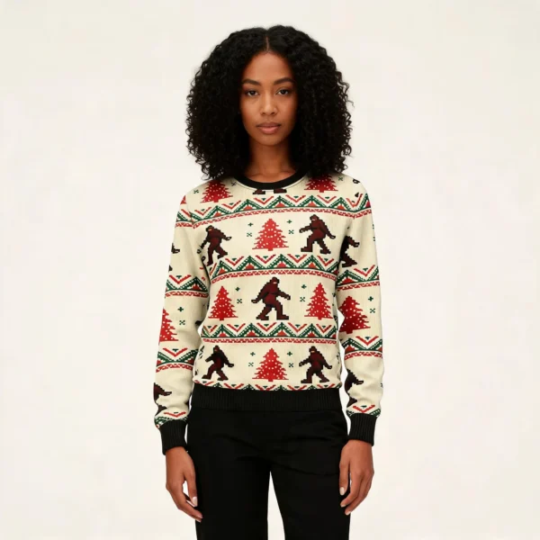 Amazing Bigfoot Ugly Christmas Sweater Animal