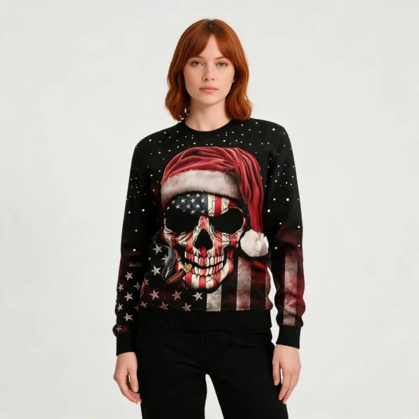 Amazing Skull Ugly Christmas Sweater Christmas