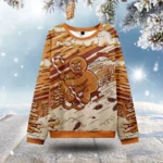 Angry Gingerbread Ugly Christmas Sweater Gingerbread Themed Best