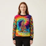 Autism Christmas Tree Ugly Christmas Sweater C
