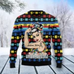 Autism Mom Unbreakable Ugly Christmas Sweater