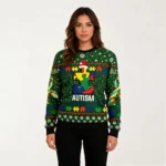 Autism Ugly Christmas Sweater Holiday Clothing
