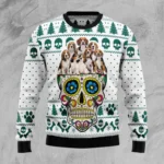 Beagles Sugar Skull Ugly Christmas Sweater Win