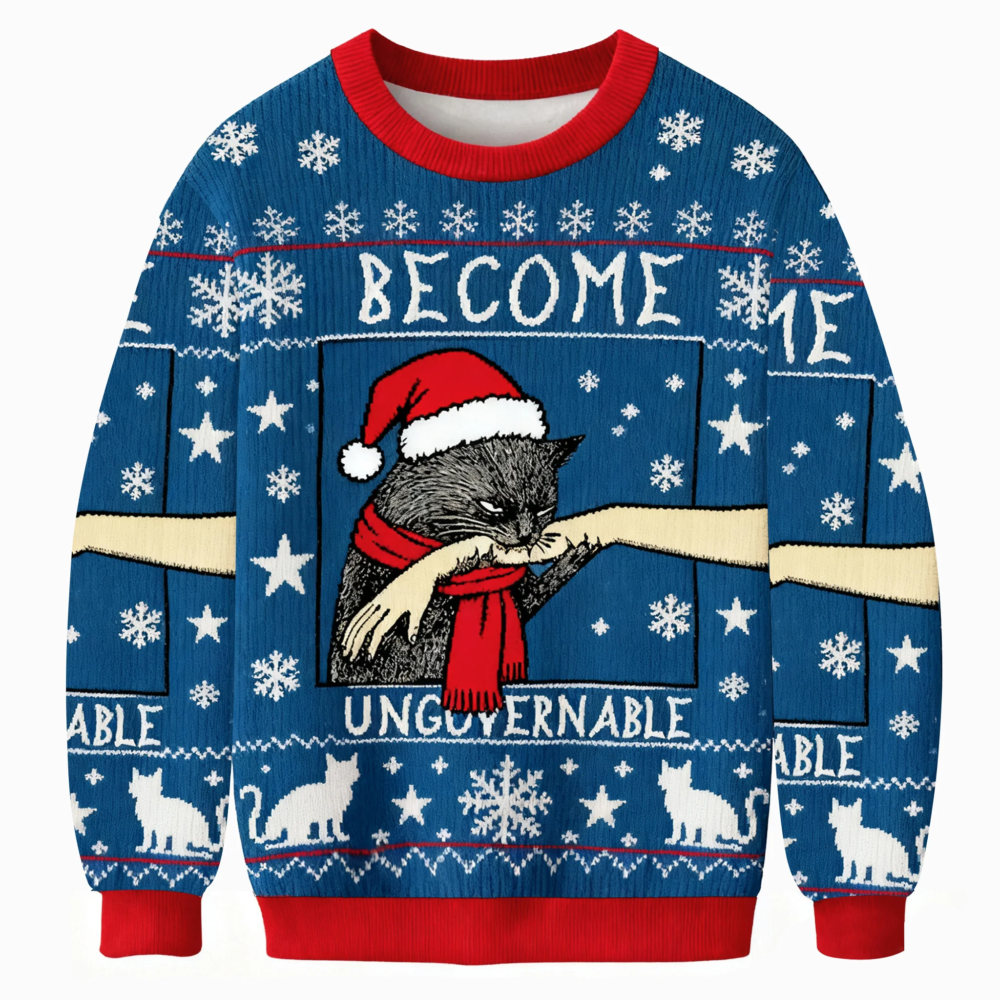 become ungovernable meme christmas ugly sweater holiday clothing.webp become ungovernable meme christmas ugly sweater holiday clothing.webp