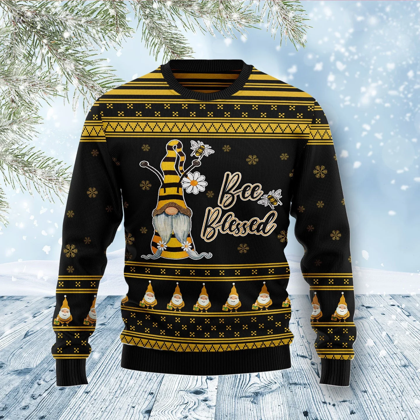 bee kind gnome ugly christmas sweater.webp bee kind gnome ugly christmas sweater.webp