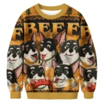 Beef Dispatch Game Christmas Ugly Sweater Xmas Apparel Dog Christmas