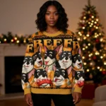 Beef Dispatch Game Christmas Ugly Sweater Xmas Apparel Dog Christmas