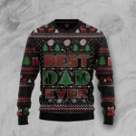 Best Dad Ever Ugly Christmas Sweater Holiday A