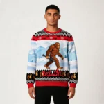 Bigfoot Believe Ugly Christmas Sweater Animal