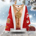 Bling Santa Body Ugly Christmas Sweatshirts Fu
