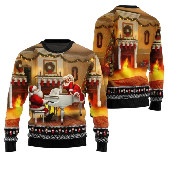 bold piano claus ugly christmas sweater exclusive holiday sweater.webp