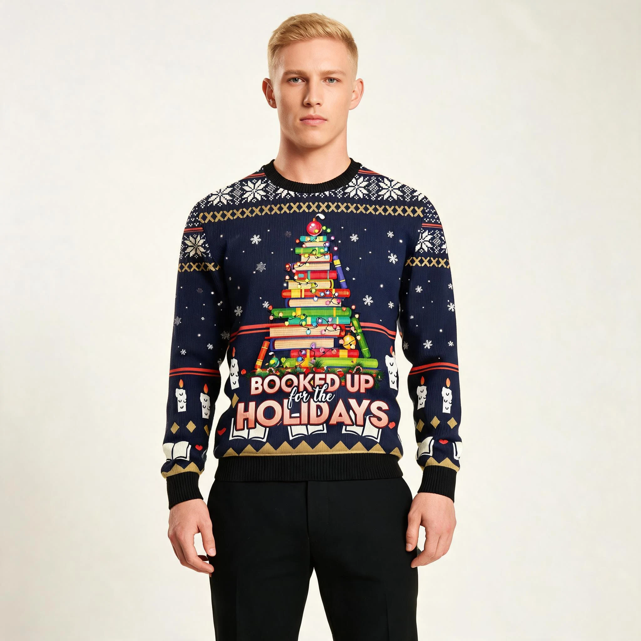Booked Up Holidays Christmas Tree Ugly Christm Booked Up Holidays Christmas Tree Ugly Christm