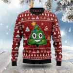 Boop Christmas Tree Emoji Ugly Christmas Sweat