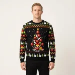 Bowling Christmas Tree Ugly Christmas Sweater