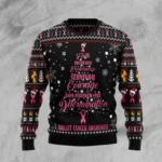 Breast Cancer Christmas Tree Ugly Christmas Sw