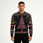 Breast Cancer Christmas Tree Ugly Christmas Sw