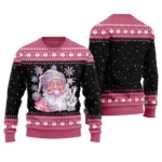 Bubble Gum Santa Pink Christmas Sweater Lovely