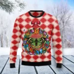 Butterfly Wreath Christmas Ugly Christmas Swea