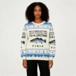 Buy A Man Eat Fish Christmas Ugly Sweater Holi